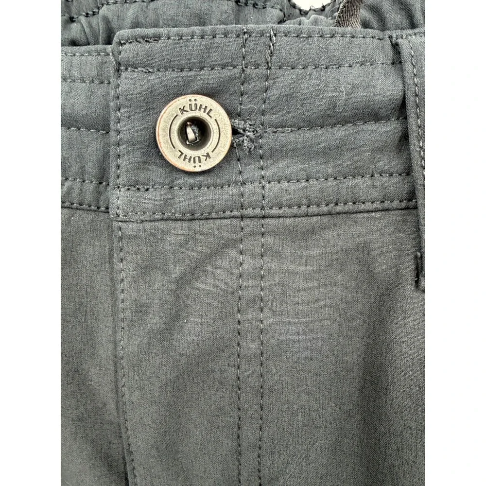 Kuhl Cargo Pants Women 8 Reg Gray Hiking Outdoor Straight Leg Stretch - Picture 9 of 14